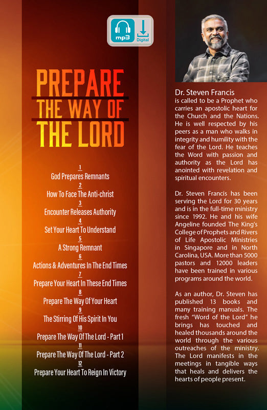Prepare The Way Of The Lord (Digital Audio) - Steven Francis Ministries 
